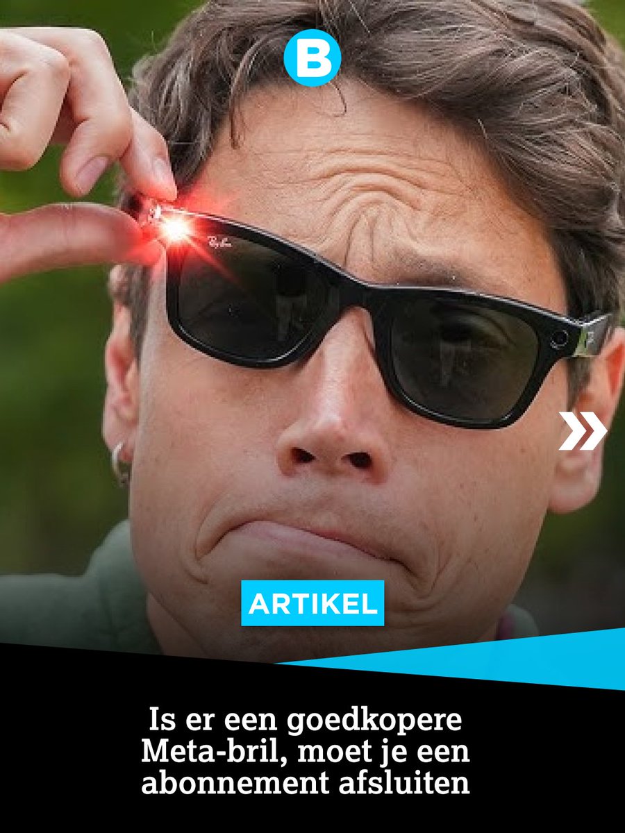 Bright's tweet photo. Goedkoop is duurkoop? Verkijk je niet op de lagere prijzen van de nieuwe Meta-brillen, want als je specifieke functies wil, kan je zomaar maandelijks moeten bijbetalen.

Hoe dat precies zit, lees je verder op https://t.co/SsEjkeJNcN

#bright #technieuws #meta #smartglasses #ai https://t.co/7ZxwbPTwOf