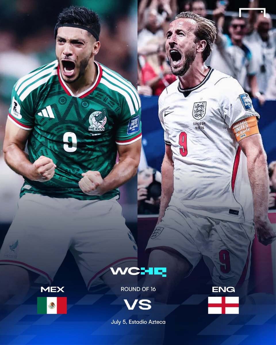goal's tweet photo. The Estadio Azteca is going to explode! 🏟️💥

Mexico takes on England in a R16 showdown. Can the home crowd push El Tri to a historic victory, or will the Three Lions silence the Azteca? 🇲🇽⚔🏴󠁧󠁢󠁥󠁮󠁧󠁿 https://t.co/TQHhR6TC0S