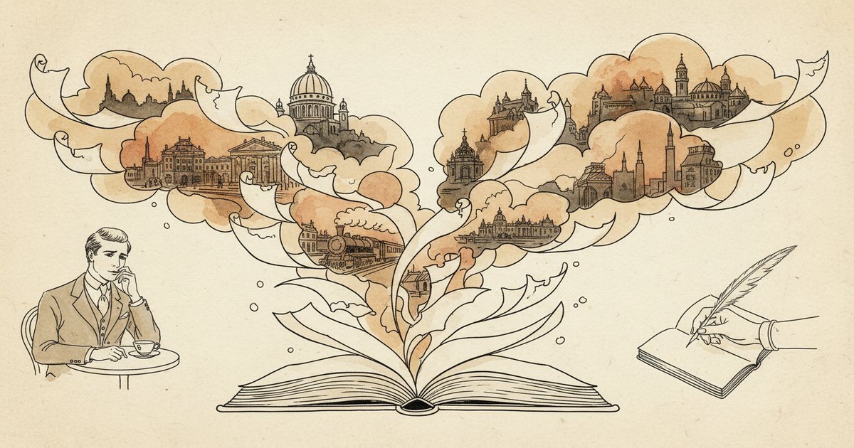 classicretold's tweet photo. Stefan Zweig spent decades collecting original manuscripts, not copies, the actual pages. He had Mozart's handwriting, Beethoven's drafts, Goethe's letters. He believed holding the physical object let you feel the moment of creation.

He called it his 'world in miniature.' https://t.co/kZtzfB567E