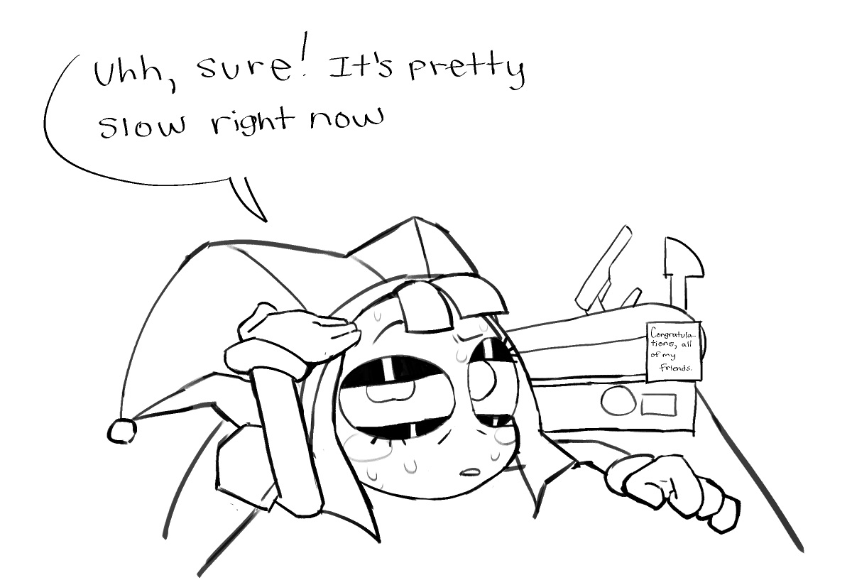 gem_septem's tweet photo. (1/?) the heat is unbearable sometimes. what do you think they're gonna do? 👀 #funnybunny #tadc https://t.co/tCxjDgdjEu