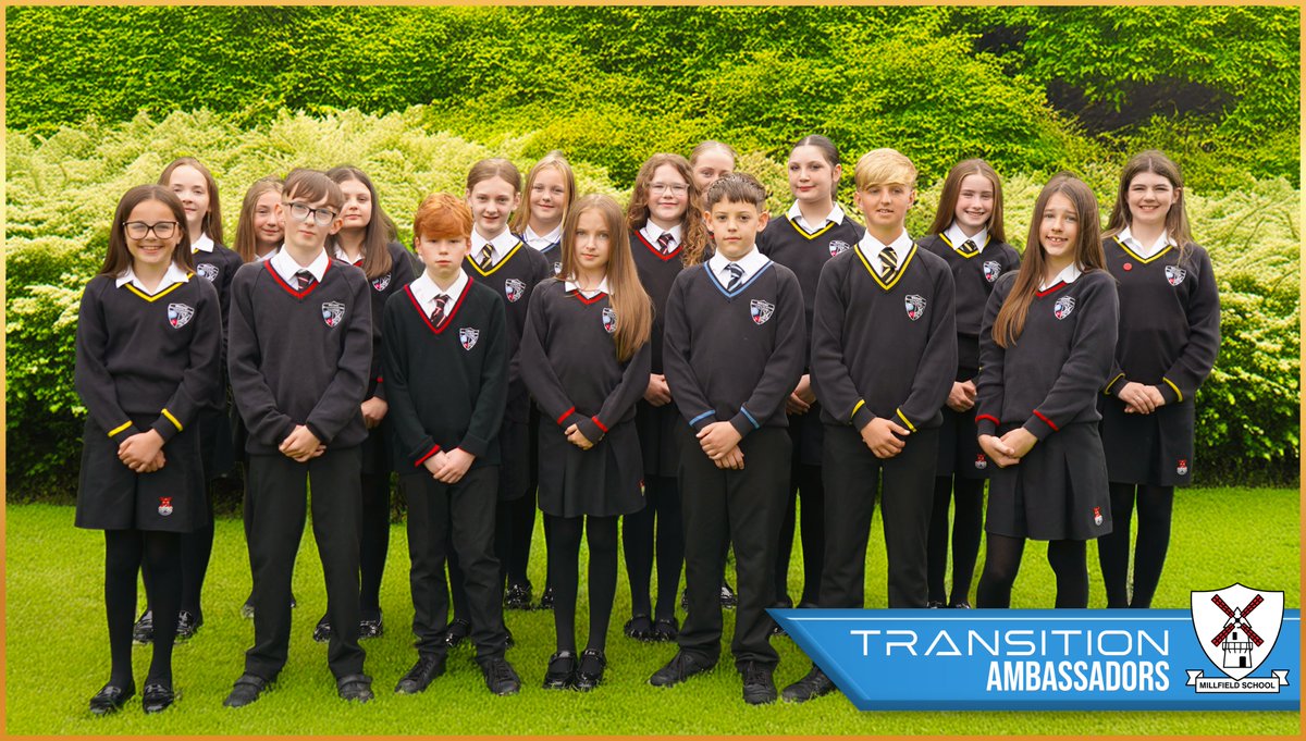 Millfieldhighsc's tweet photo. Our team of transition ambassadors and staff cannot wait to welcome our Class of 2031 to #TeamMillfield today!
#BeExceptional https://t.co/DPkWNtjuLz