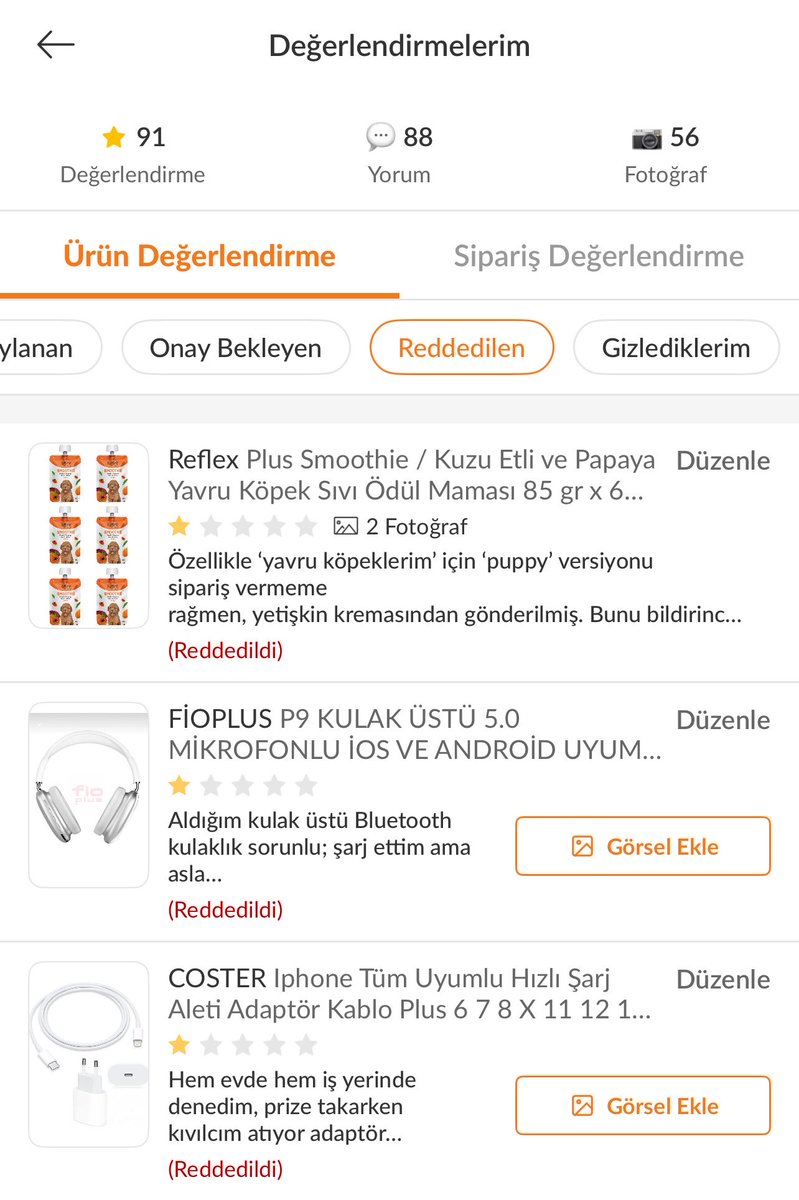 marsejderi's tweet photo. @Trendyol @TrendyolMusteri neden sorun yaşadığımız ürünlerin yorumları reddediliyor? Ne ayaksınız? Bir türlü bağlanamadım da müşteri hizmetlerine, otomatik sayfalara atıyor… https://t.co/gBFJLtV5rH