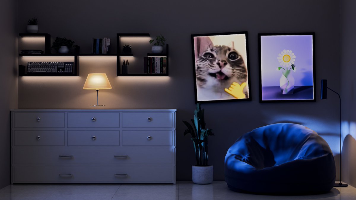 OximeFx's tweet photo. Some test renders from the video I'm currently working on.

I was initially planning to use the daytime render, but then I realized it made more sense for the lamps and lights to be on at night. It ended up feeling much vibey.
 
#blender #motiondesign #mograph #3d https://t.co/9Fu1SaJMBA