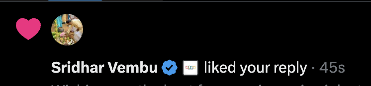 veluloganathan's tweet photo. This made my day 😍 @svembu 🙏 https://t.co/sKphUxwT13