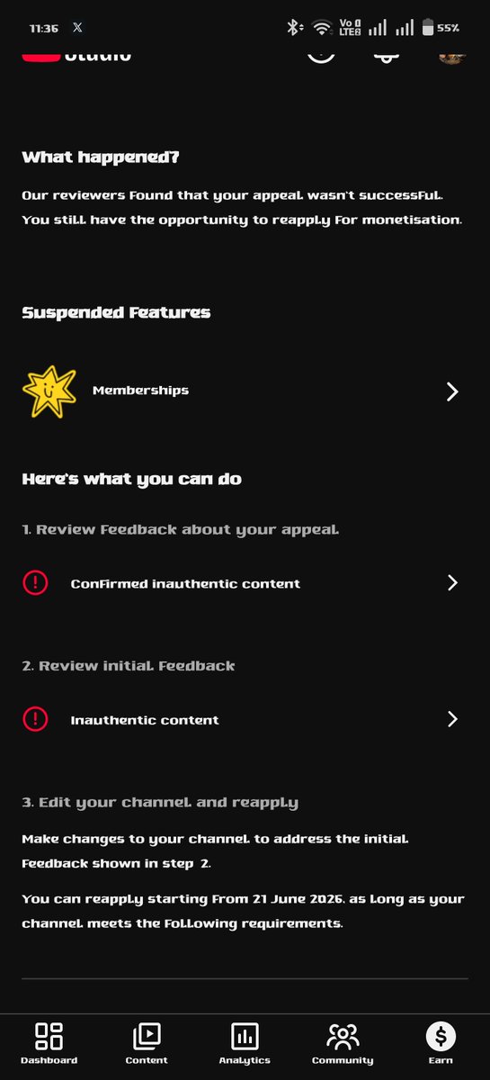 GuriaGupta4's tweet photo. Dear @TeamYouTube,

My appeal/re-review was expected to open on the 21st, but it still hasn't. I'm confused about what's happening and would really appreciate an update. Please review my case or let me know the status.

Thank you. 🙏

#YouTube #TeamYouTube #YPP https://t.co/xpZ9viVyqU
