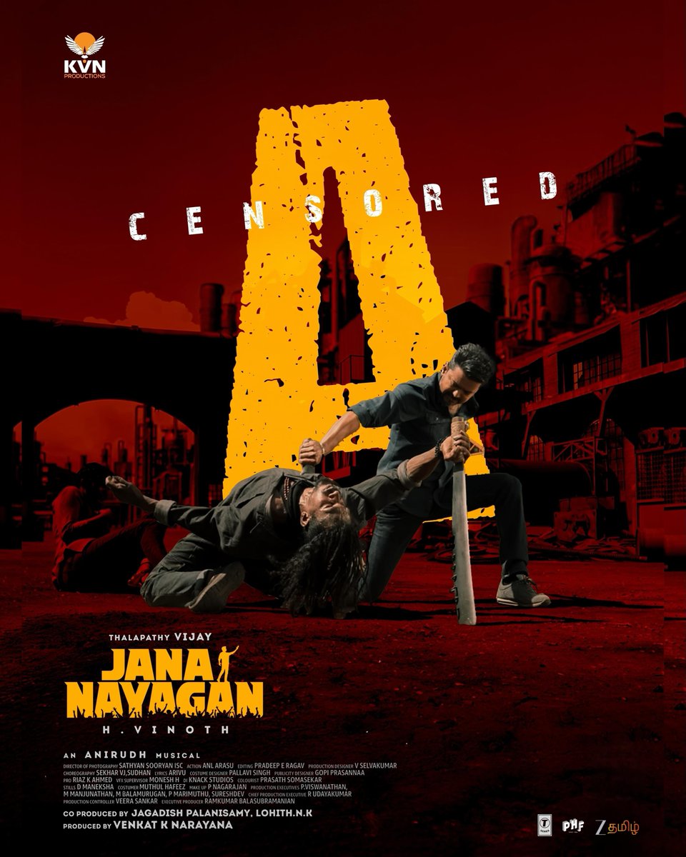 _MovieTamil's tweet photo. #JanaNayagan "🅰️" Censor 💥 https://t.co/fsktSgmhSm