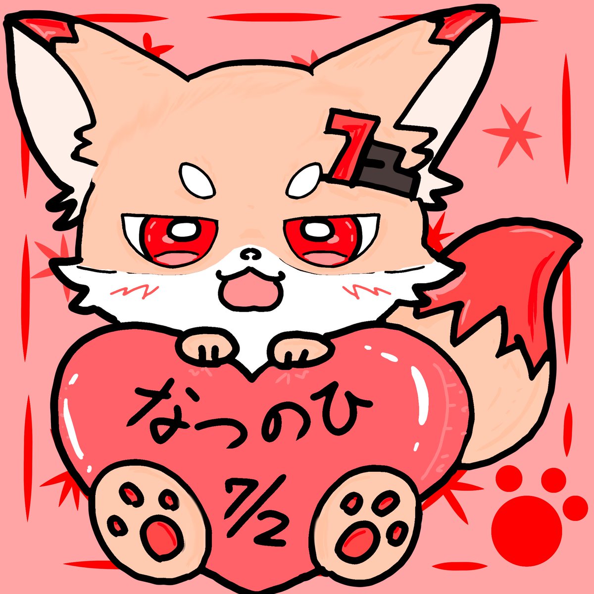 tamaa38_0209's tweet photo. #7月2日は暇72の日 
時間なくてつなくんになったけどw
前アナログで描いてたイラストをデジタルでリメイク！
アイコンにしちゃおかなw
祝日ならんかなぁ…← https://t.co/dsyiGmKVzY