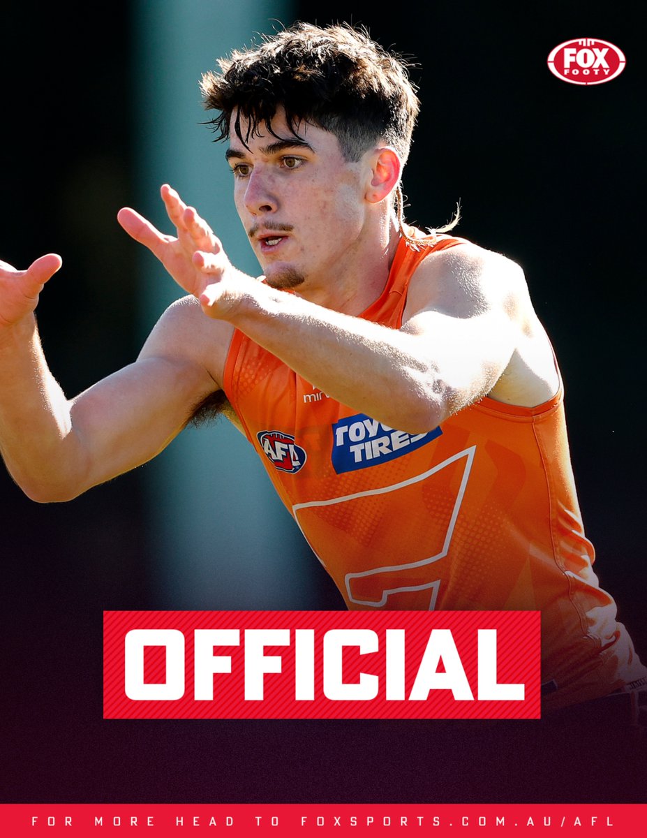 FOXFOOTY's tweet photo. ANOTHER ROUND 17 DEBUT, YOU SAY? 🍊

The @GWSGIANTS will be the FIFTH club to unveil a first-gamer this weekend... and he's been in stellar form for their reserves 😮‍💨

DETAILS >> https://t.co/yjdUUypNv3 https://t.co/C7Wm7nTnU9