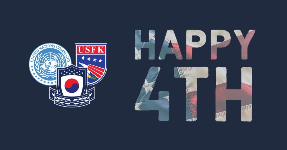 USForcesKorea's tweet photo. 🎂🇺🇸Happy birthday, America! 

Today, on our Independence Day, we celebrate America's 250th birthday!

#America250 https://t.co/U2oYSCaf8e