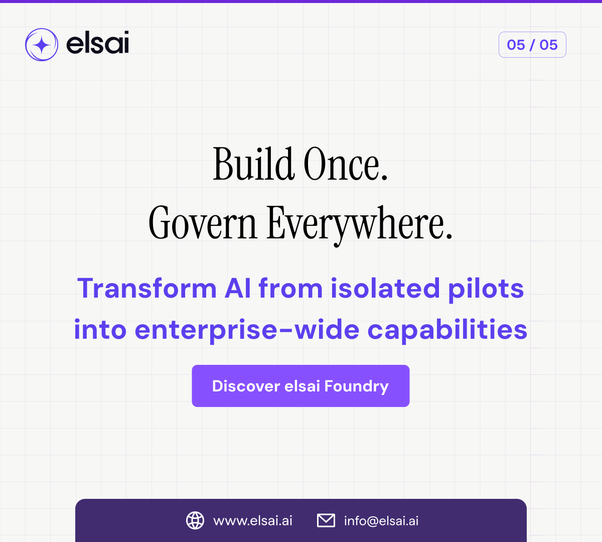 elsai_ai's tweet photo. Enterprise AI isn't just about deploying agents it's about governing every decision they make.

With elsai Foundry, build, orchestrate, monitor, and govern AI agents with confidence.
Learn more: https://t.co/5VYrJIDnlJ

#elsaiFoundry #AgenticAI #AIGovernance  #LLMOps #AIPlatform https://t.co/TvnwSXgh9d