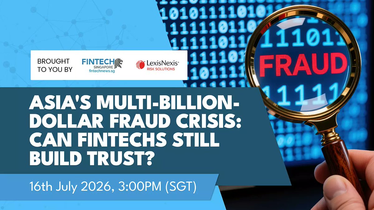 FintechPH's tweet photo. Fraud doesn't stop after onboarding, so why should trust checks? Join global risk experts to rethink eKYC in a complex fraud landscape. Register: https://t.co/CmhjWiRhuM 

#Fintech #Webinar #Security #Fraud https://t.co/bjHjcdFPIY