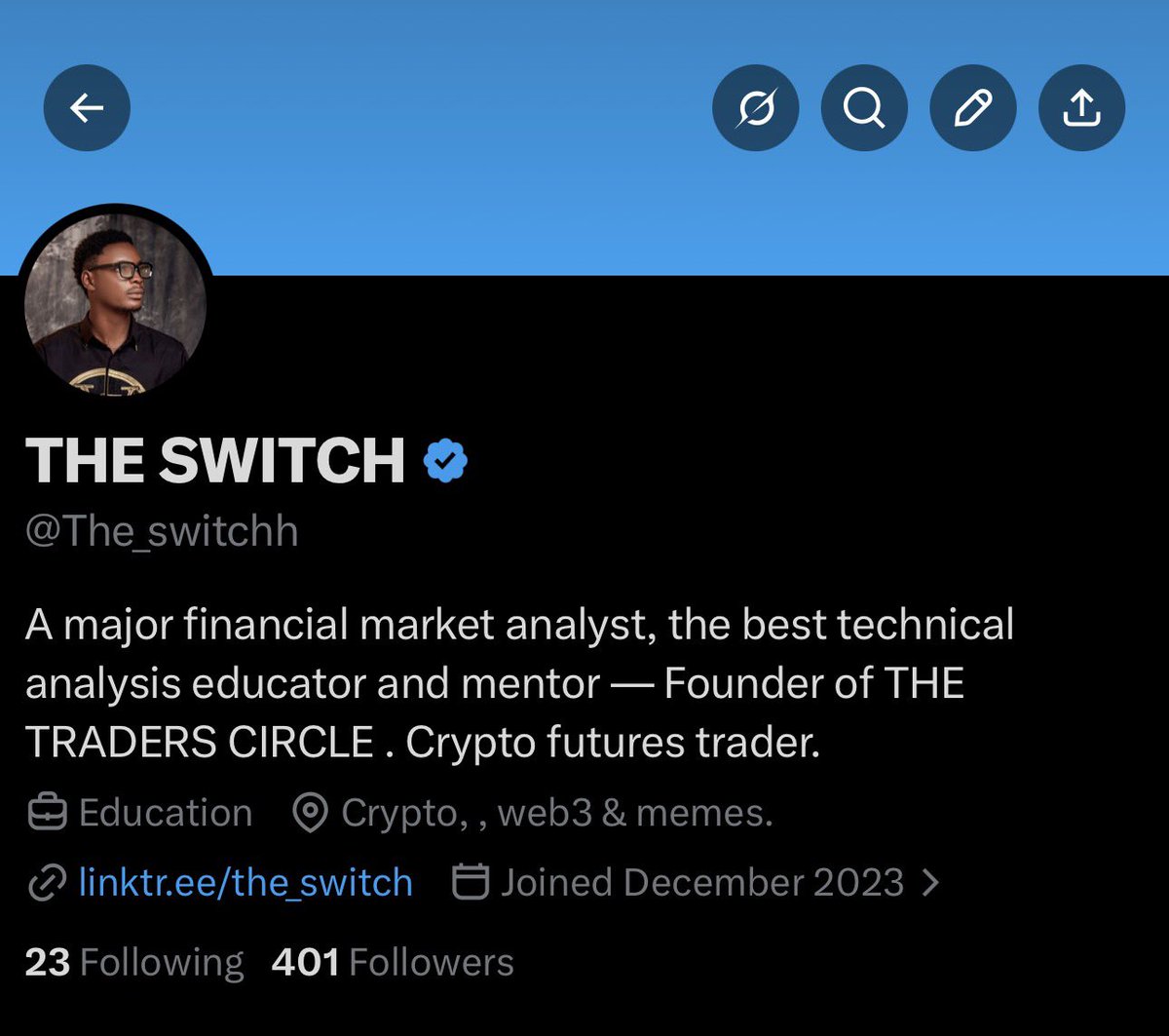 The_switchh's tweet photo. 400 followers strong 🔥🔥🔥🔥
I’ll make you see that following me was the right decision
Thank you all let’s get to 500 😤
GM PROFITABLE TRADERS📈🧘🏽‍♂️🔥 https://t.co/h3EuRpzalL