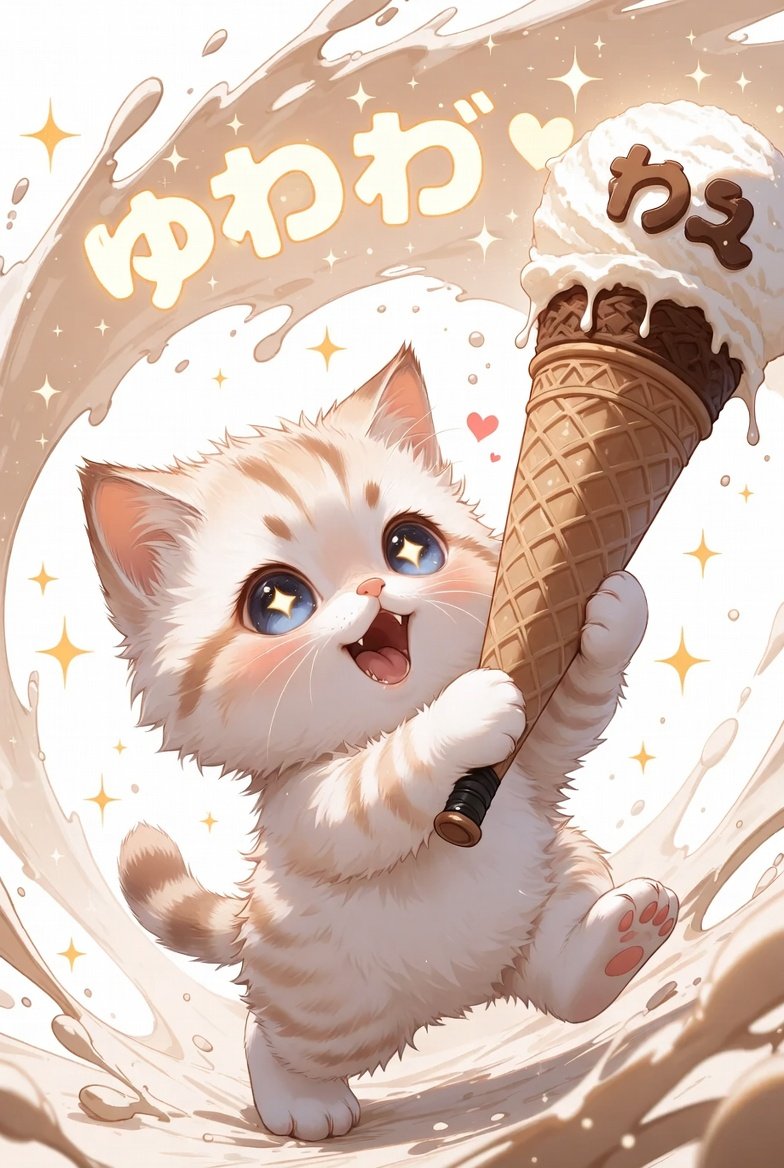 ソフトクリームアターーック😆🍦