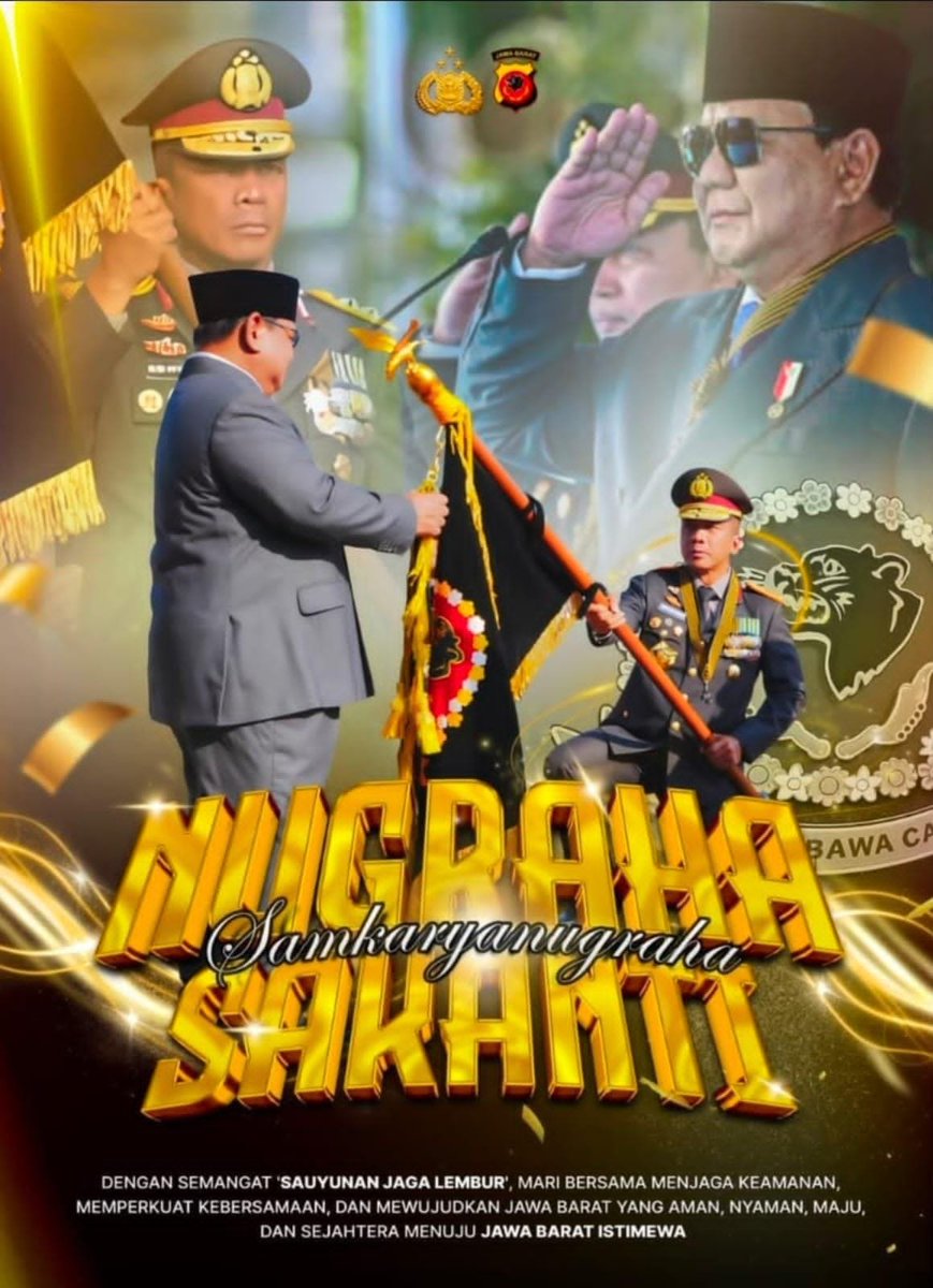 Humaspolressbg_'s tweet photo. ✨ Selamat kepada Polda Jawa Barat atas diraihnya penghargaan Nugraha Sakanti. https://t.co/Zdj9i0NhXa