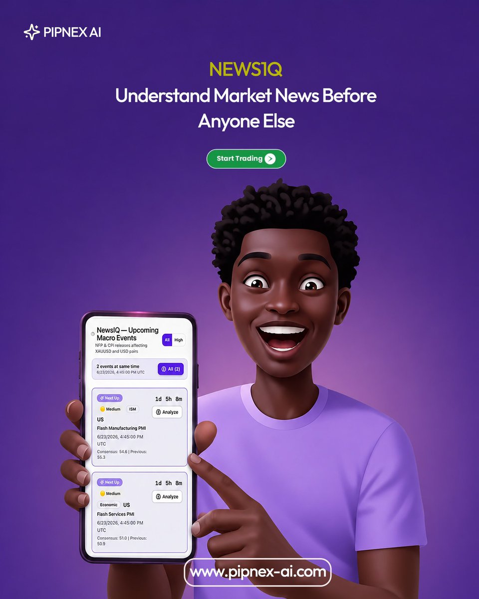pipnex's tweet photo. NFP Day. 📈

Don’t react to the news—understand it first.

NewsIQ by PIPNEX AI delivers AI-powered market insights before the volatility hits.

🌐 https://t.co/dMl7J4U7Er

#NFP #Forex #AITrading https://t.co/jhXmTnnJle