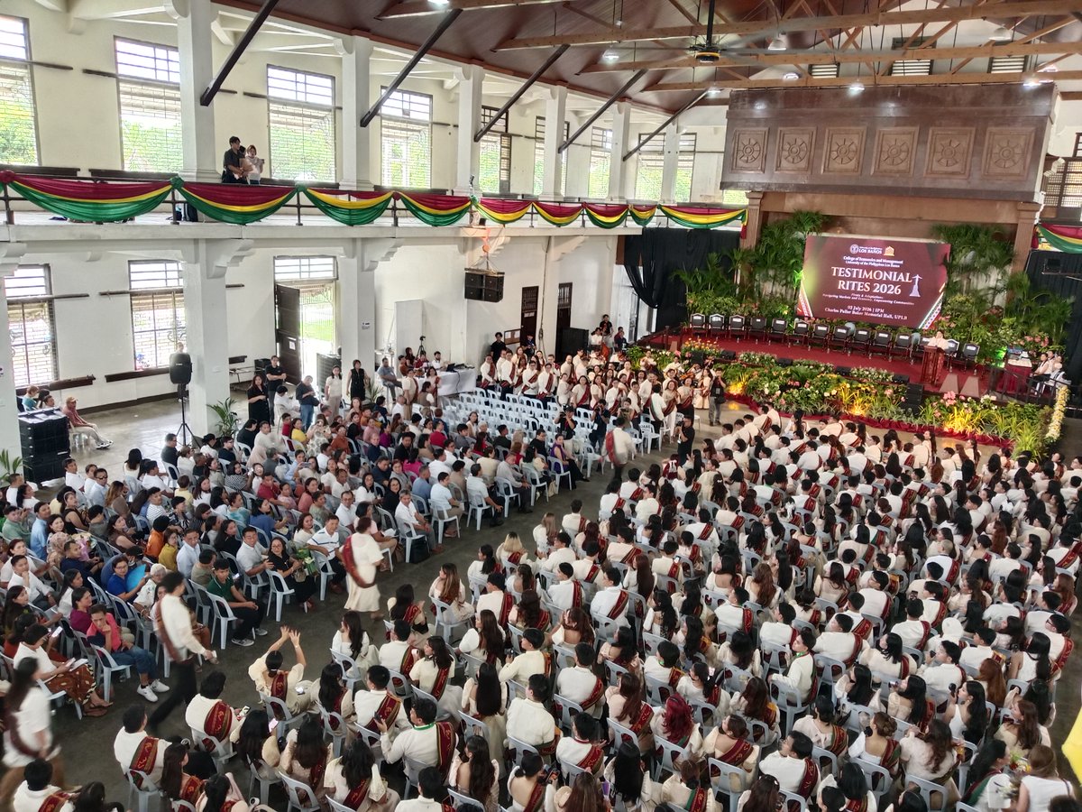 thestaple_cem's tweet photo. The College of Economics and Management (CEM) Testimonial Rites commences today, July 2, at the Charles Fuller Baker Hall.

Follow this thread for live updates.

#CEMGraduation2026
#Sablay2026 https://t.co/WSFJODNCvC