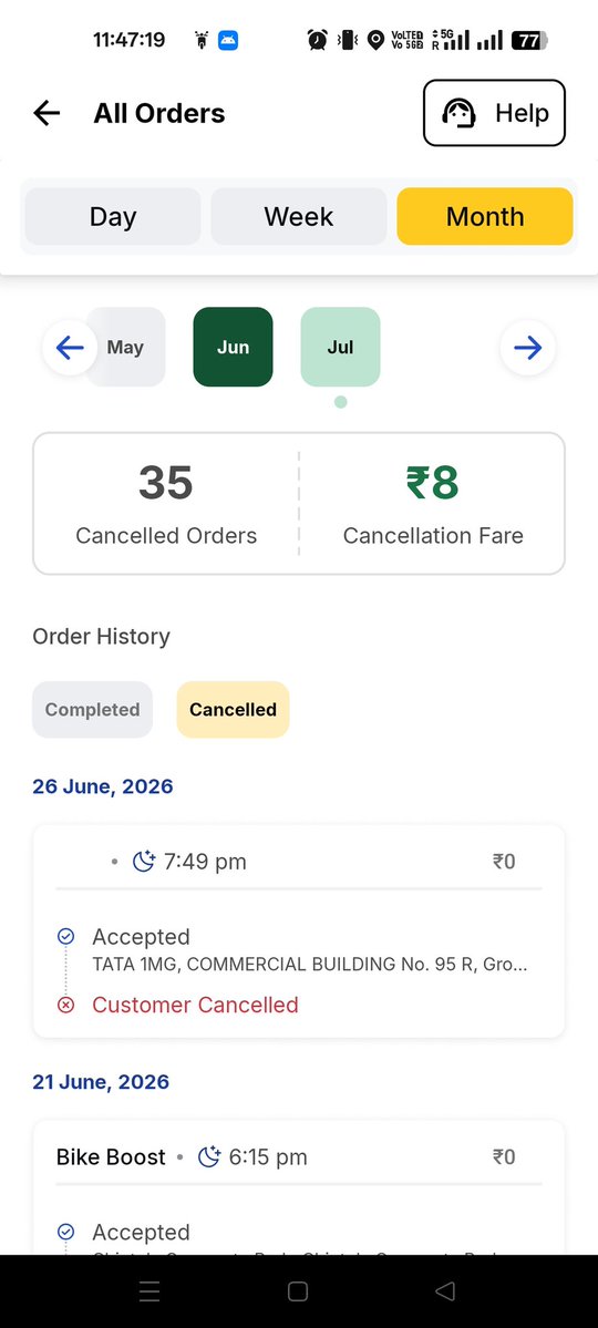 Us4667's tweet photo. @rapidoapp_ @RapidoCares can u please solve my issue it's more than a week..it's clearly mentioned in App as well that customer cancelled the order so why did I get charged a penalty  I just arrived at Tata 1mg ..what the reason of this penalty 9599284683 https://t.co/fBG1h7muGf