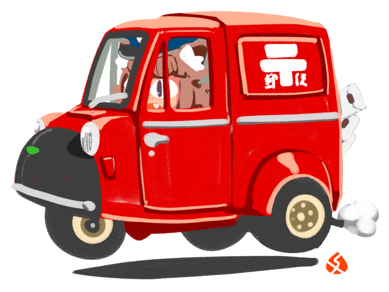 vI_o_o_Iv's tweet photo. ちなみに自家通販のお礼用イラスト（発送完了メールに挿入してた）は最終的にハイラックス含め郵便ネタで4種類ありました　蔵出し

①②④ 2016年
③ 2017年 https://t.co/VZBZZ9KhfE