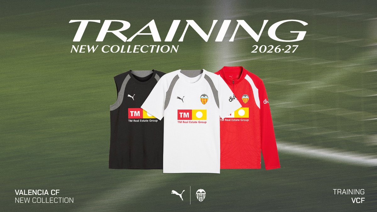 valenciacf's tweet photo. 🆕 El Valencia CF y @pumafootball presentan la nueva colección training, casual y fanwear 

Descubre las nuevas líneas de ropa para la temporada 2026-27, disponibles ya en las tiendas oficiales.