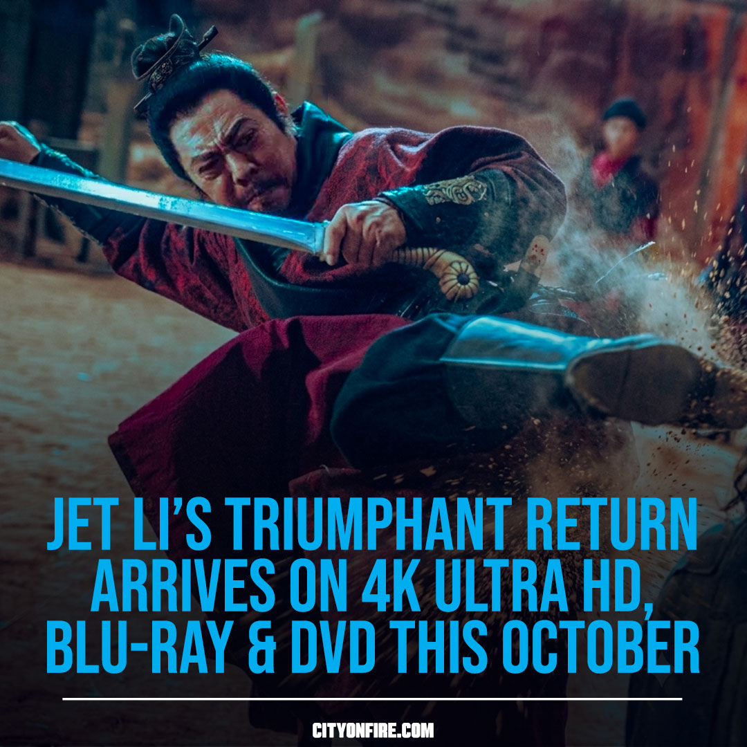 CityOnFireNews's tweet photo. JET LI IS BACK! Yuen Woo-ping’s ‘Blades of the Guardians’ hits 4K Ultra HD, Blu-ray and DVD on October 6th
Details and Trailer: https://t.co/KoWl9CMch9
Review: https://t.co/5P6xWwtSEl
#bladeoftheguardians #bladeoftheguardianswindrisesinthedesert #jetli #yuenwooping #maxzhang #WuJing #NicTse #NicolasTse #TonyLeung #KaraHui #bladesoftheguardians #bladeoftheguardian #wuxia #martialartsmovies #kungfumovies #WellGoUSA
Visit City on Fire (https://t.co/6R8bQ6lGK9) for Asian and martial arts film news, reviews and 4K Ultra HD and Blu-ray releases. #CityOnFire
Visit The Goodie Emporium (https://t.co/YcKzdiDqmY) if you're on the hunt for import 4K Ultra HD and Blu-ray movies. #goodieemporium