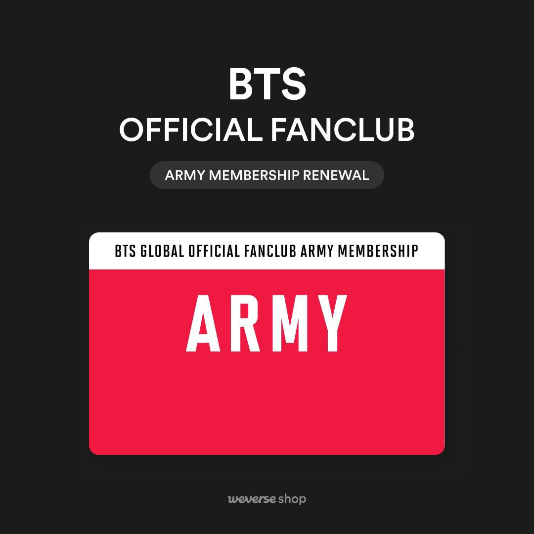 sunflowercharts's tweet photo. รายละเอียดการสมัครและต่ออายุ ARMY Membership รอบใหม่ ประจำปี 2026

💜 การสมัคร
• รอบการสมัคร: ทุก ๆ 1 ปี โดยแต่ละรอบจะมีอายุ 365 วัน
• ผู้มีสิทธิ์สมัคร: สมาชิก BTS Weverse Community
※ ต่ออายุ: ภายในระยะเวลาก่อนวันหมดอายุ 60 วัน - หลังวันหมดอายุ 30 วัน โดยปุ่ม Purchase จะเปลี่ยนเป็น ‘Membership Renewal’
※ สมัคร (สมาชิกใหม่): ผู้ไม่เคยสมัครสมาชิกมาก่อน หรือสมาชิกเก่าที่หมดอายุแล้วตั้งแต่ 31 วัน ขึ้นไป
• ช่องทางการสมัคร: Weverse Shop → https://t.co/nf3odO8Meo
• ราคา: ₩25,000 (≈ ฿535)

💜 สิทธิประโยชน์
1. บัตรสมาชิกรูปแบบออนไลน์บนแอป Weverse
2. ซื้อสินค้าของ BTS สำหรับสมาชิกโดยเฉพาะ
3. ซื้อสินค้าบางอย่างของ BTS บน Weverse Shop
4. สิทธิ์ในการลงราฟเฟิลหรือซื้อบัตรคอนเสิร์ต BTS รอบพรีเซล
5. สิทธิ์ในการร่วมรายการเพลงหรืออีเวนต์ต่าง ๆ
6. เข้าชมโพสต์สำหรับสมาชิกโดยเฉพาะ
7. รางวัลพิเศษในเกม Rhythm Hive

💜 ของขวัญสำหรับสมาชิกที่ต่ออายุ
• รับ Badge พิเศษ หลังต่ออายุ 7 วัน หรือหลังใช้สิทธิ์พิเศษสำหรับสมาชิกไปแล้ว โดยสามารถเช็กได้ที่ Weverse > More > My Collection

🔗 https://t.co/zvicEAZmuG

#ARMY_MEMBERSHIP #BTS #방탄소년단 @BTS_twt
