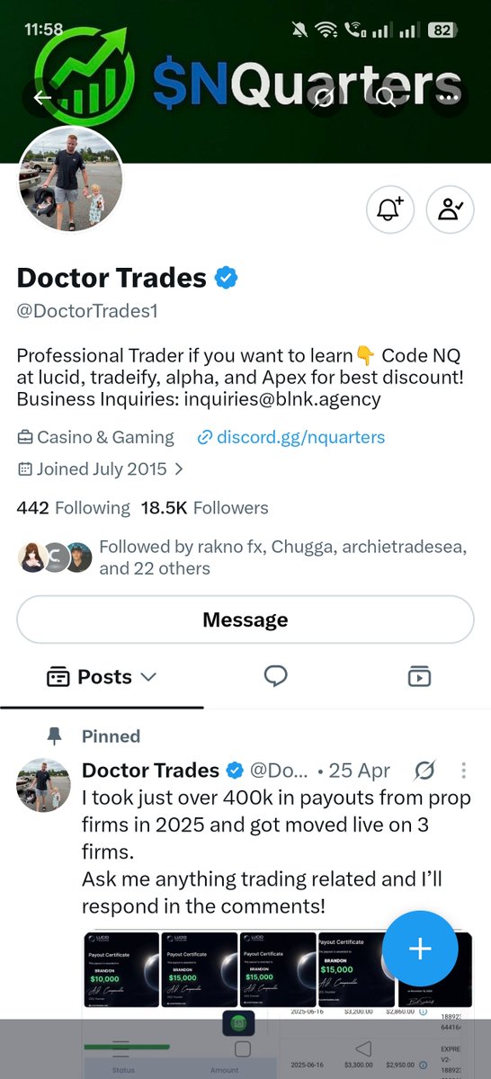 K_J876's tweet photo. @Poboy__ @DoctorTrades1 @TheStonkDad Use code NQ

@Anjali_sahu456 @risers343 @devender_fx https://t.co/H3rW6P3oio