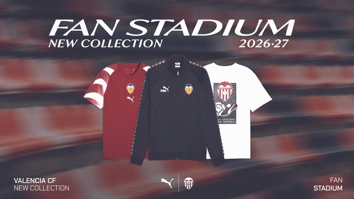 valenciacf's tweet photo. 🆕 El Valencia CF y @pumafootball presentan la nueva colección training, casual y fanwear 

Descubre las nuevas líneas de ropa para la temporada 2026-27, disponibles ya en las tiendas oficiales.