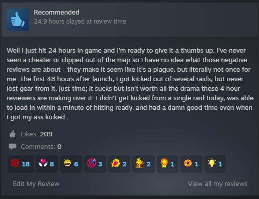 IndieDetective's tweet photo. Geez I think this review I left for @sandthegame has more engagement than anything I've ever put on the internet. https://t.co/3klynMhClj
