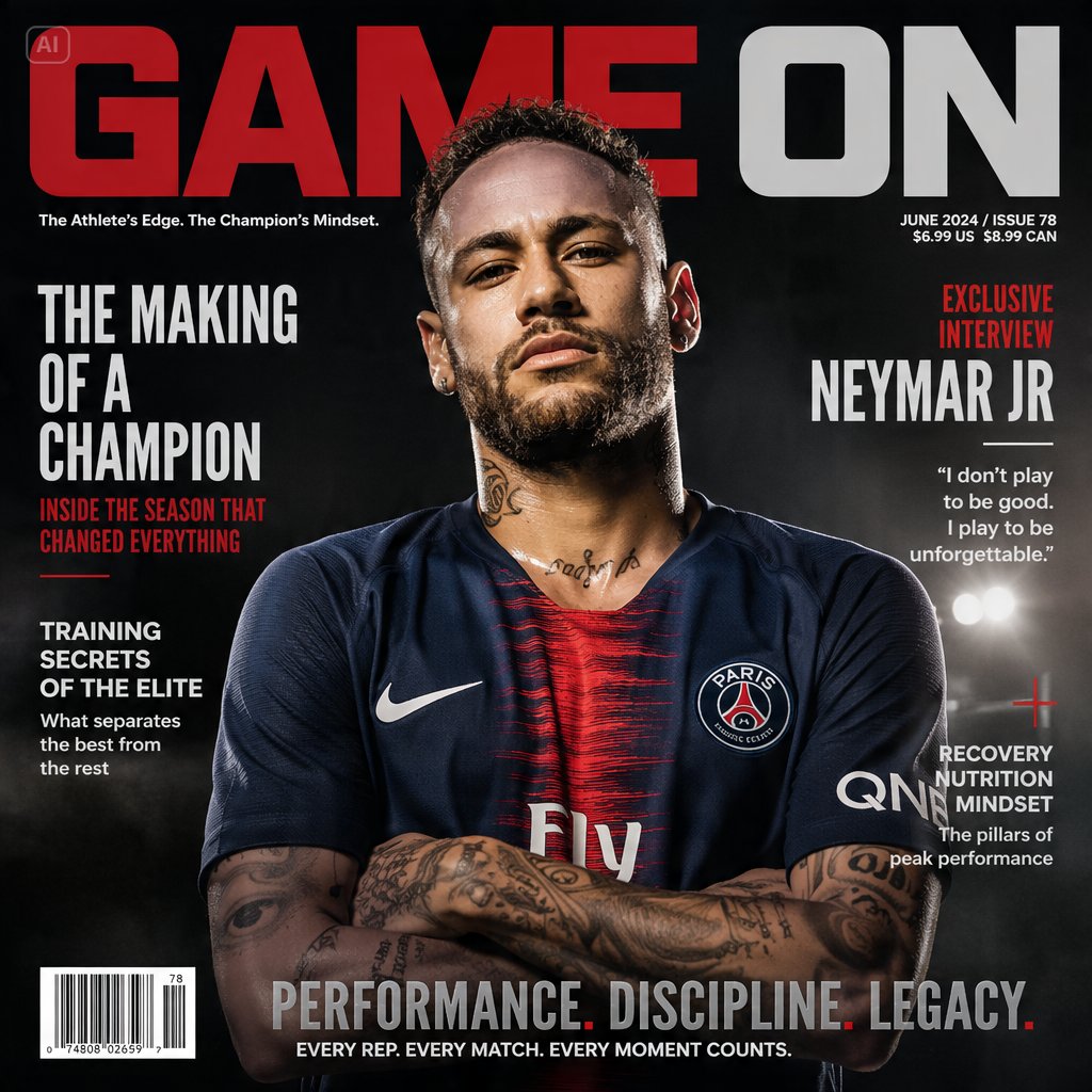 Premium Sports Magazine Cover