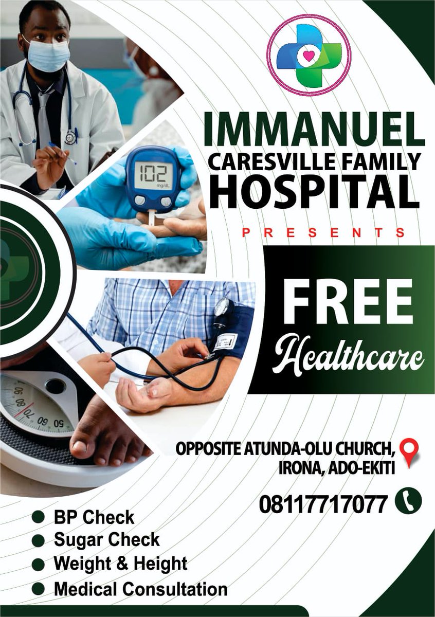 ClinicsImmanuel's tweet photo. ...A while ago, we attended to over 200 people around Irona, Ado Ekiti. 
Another one is loading; next up > Ekute, Okebola. Ajilisun, Sadiat
...and if you think we should come to your neighbourhood, please reach out! We are open! https://t.co/2aUKkHFLPo
