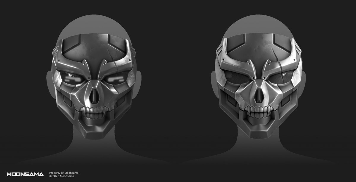 Undergraphics's tweet photo. Skull mask Hi-Poly + Textured + AR test integration. https://t.co/UC66AGUXRT