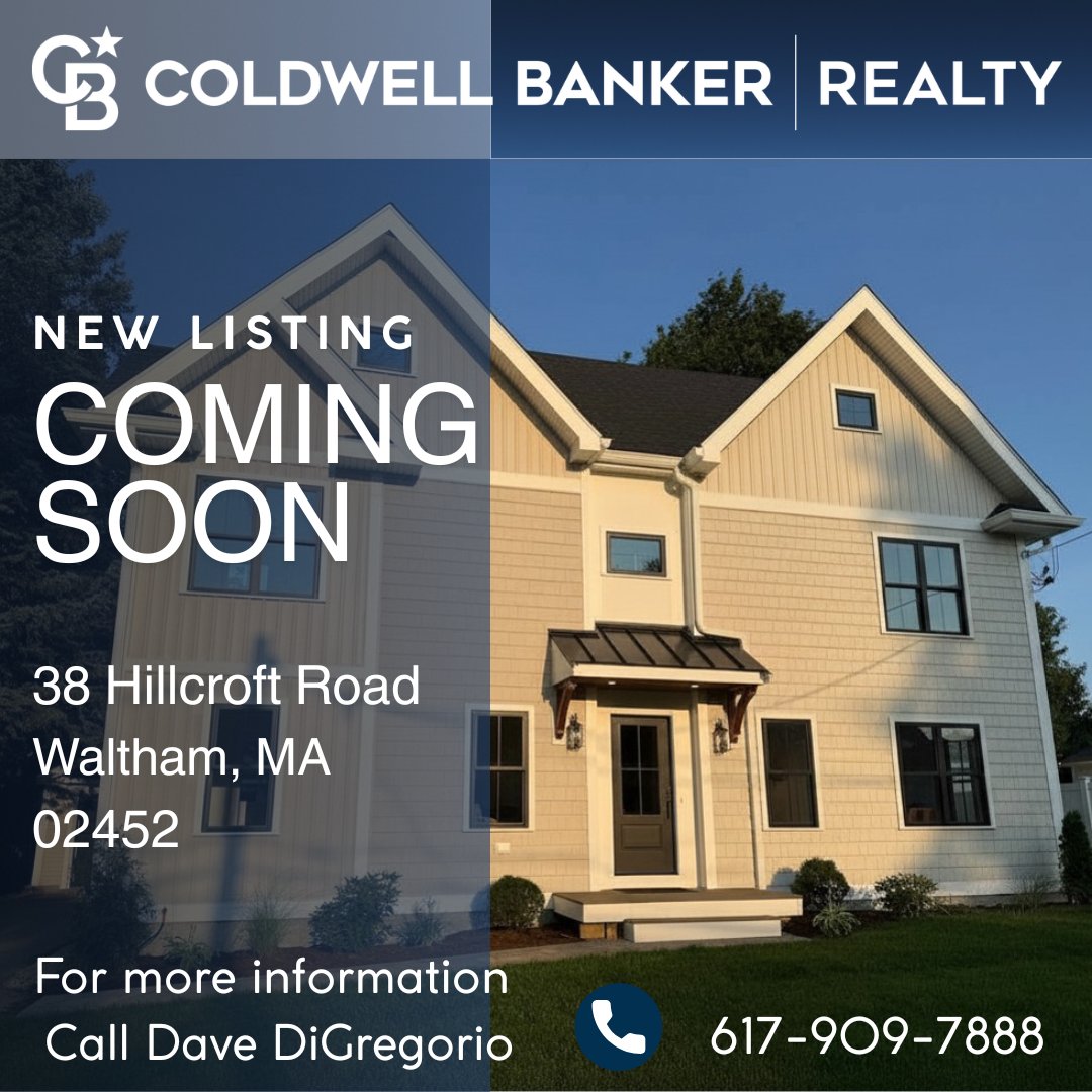 davedrealestate's tweet photo. Coming Soon ✨ 
38 Hillcroft Road Waltham, MA 02452
Listed by Dave DiGregorio of Coldwell Banker Realty - Waltham Office CALL  ☎️ 617-909-7888
David.Digregorio@NEmoves.com
#comingsoonlisting #walthamma #walthamrealtor #coldwellbanker #realestate
#coldwellbankerhomes #realtor https://t.co/QUe98uqfl6