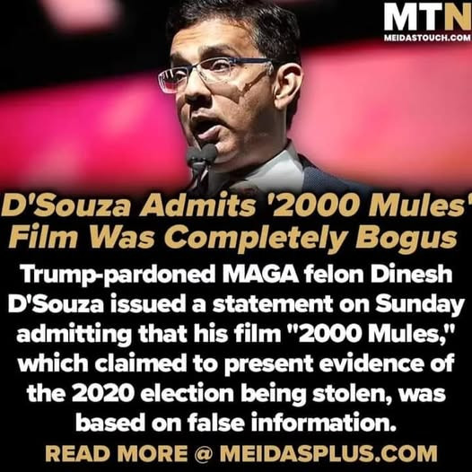 RobertGinRland's tweet photo. @DineshDSouza Did you fake it like your other lies? https://t.co/J9Hhqr7KNe