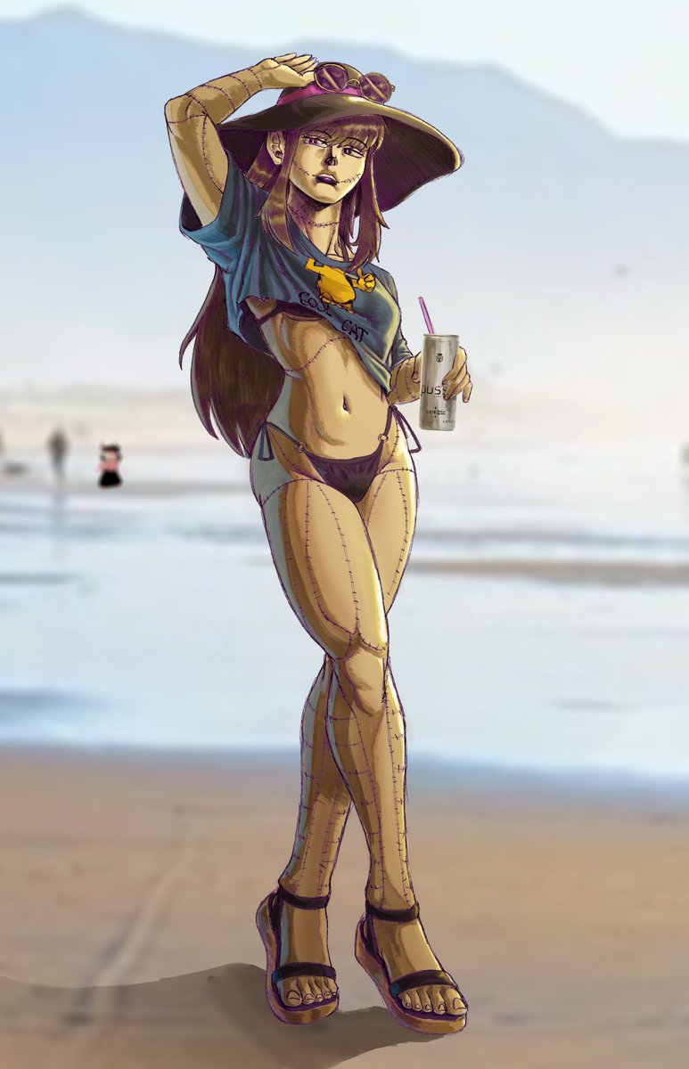 Luna_Ch22's tweet photo. There was that one trend of redrawing characters as the GTA6 cover girl 

Anyways, here's Truthsayer https://t.co/6fOlxZNA38