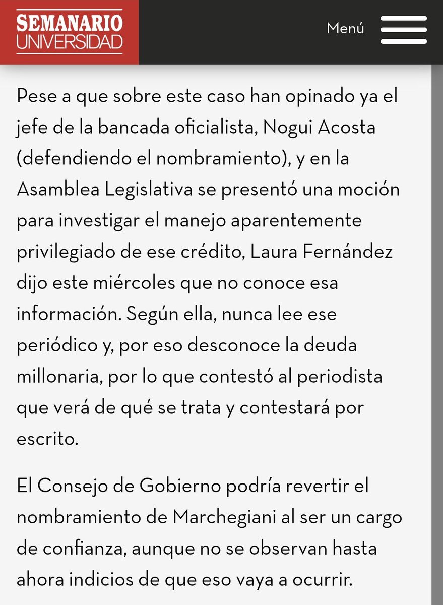 RosCasSol's tweet photo. 👇 #VeVos: Aquí enterándome de que el nuevo Embajador de Costa Rica ante @ONU_es es un estadounidense de origen venezolano que obtuvo la nacionalidad costarricense hace apenas 12 años (¿al menos se sabrá el Himno Nacional?) y quien es dueño de un hotel LGBT llamado "Gaia" en Manuel Antonio (curiosa coincidencia de giro de negocio + ubicación con aquel otro hotelero extranjero LGBT implicado en el feminicidio de la anestesióloga) y por el cual debe un crédito de más de $8M (ocho millones de dólares estadounidenses) al @banconacionalcr pero no lo paga desde 2014 porque se vale de un escudo legal y, según palabras de su abogado, "Deber no es delito".

🔥 Pero, lejos de cuestionarlo por semejante deuda con un banco estatal, el actual gobierno de @laurapresi2026 más bien está licitando en SICOP (reporte de @ameliarueda indica que el cartel de licitación corresponde a @cancilleriacrc en la era del yanquisionista @Manuel) una contratación por casi 10 millones de colones para trasladarle al "flamante embajador" el menaje de su casa en Quepos a su nueva residencia en Nueva York.

🎪🤡🎪 Pues que toque Pupi (como dicen en Cuba) y a disfrutar lo votado.

🇨🇷 #ProhibidoOlvidar
💅 #ProhibidoNoGozar