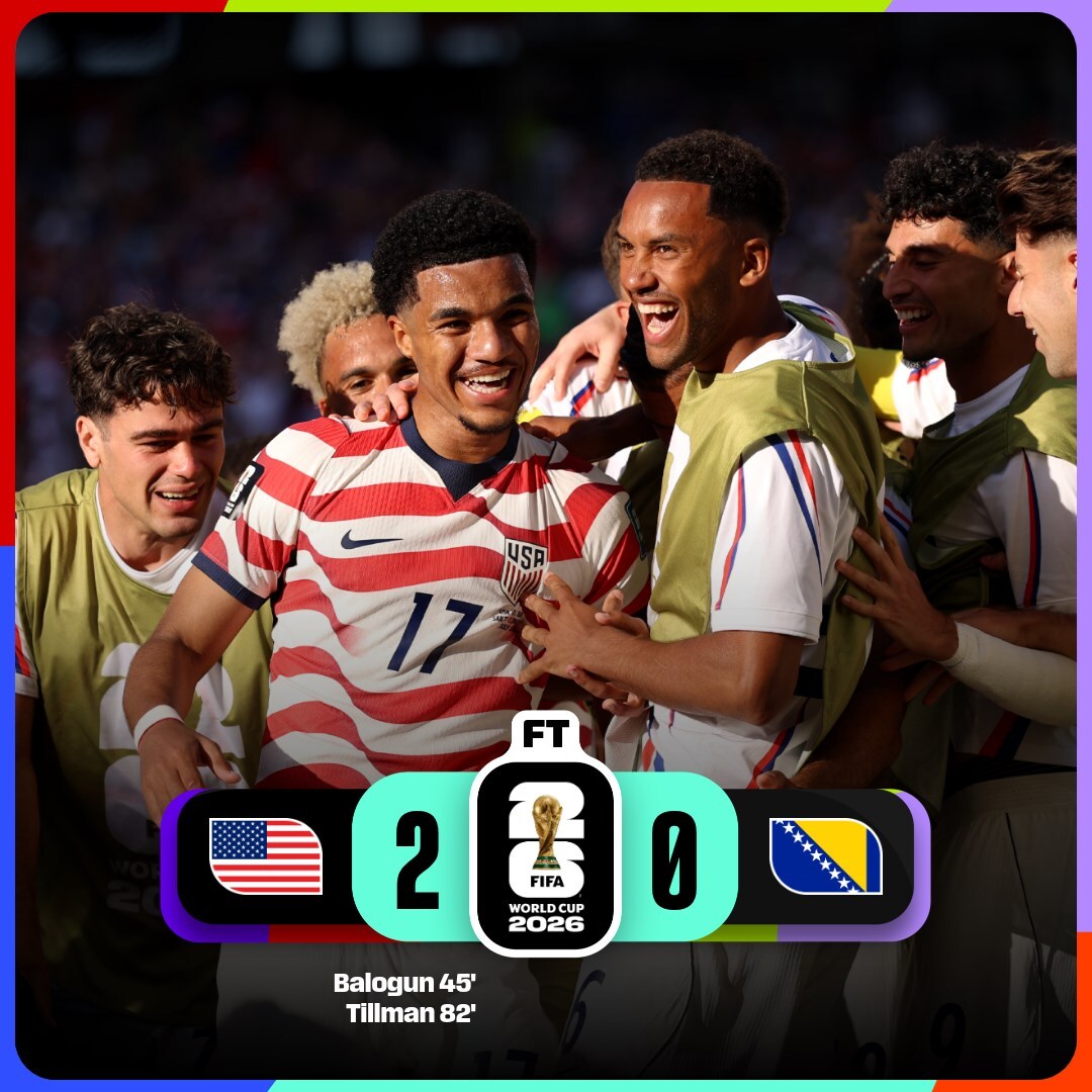 FIFAWorldCup's tweet photo. The USA are bound for the next round! 🇺🇸

#FIFAWorldCup