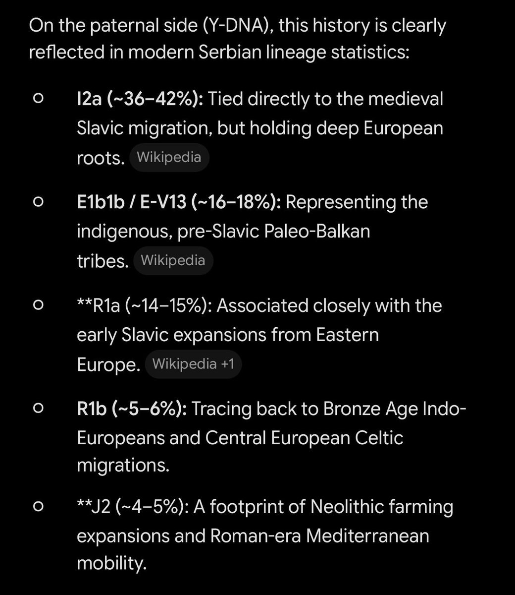 kings2B's tweet photo. @SuperSrb3 @party_of36611 What i’m talking about is modern DNA , you dumbass , the only balkan haplogroups there are E-V13 and J-2 meaning that i was actually being generous with the amount of balkan DNA you have , you  only have maximum 25% balkan DNA , you’re slavic and there’s nothing wrong with that. https://t.co/vAg9jWoZUI