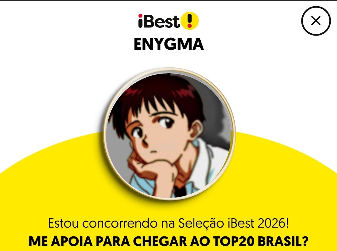 Enygmatic0's tweet photo. Opa, Enygmáticos! 

Não sei se sabiam, mas o Enygma está concorrendo ao prêmio de Melhor Influenciador de Música 2026 no ibest!  

Bora dar uma força e fazer ele subir no ranking? Vamos mostrar nosso apoio! 💪 

Link no post abaixo! https://t.co/PhlMVfNrPK