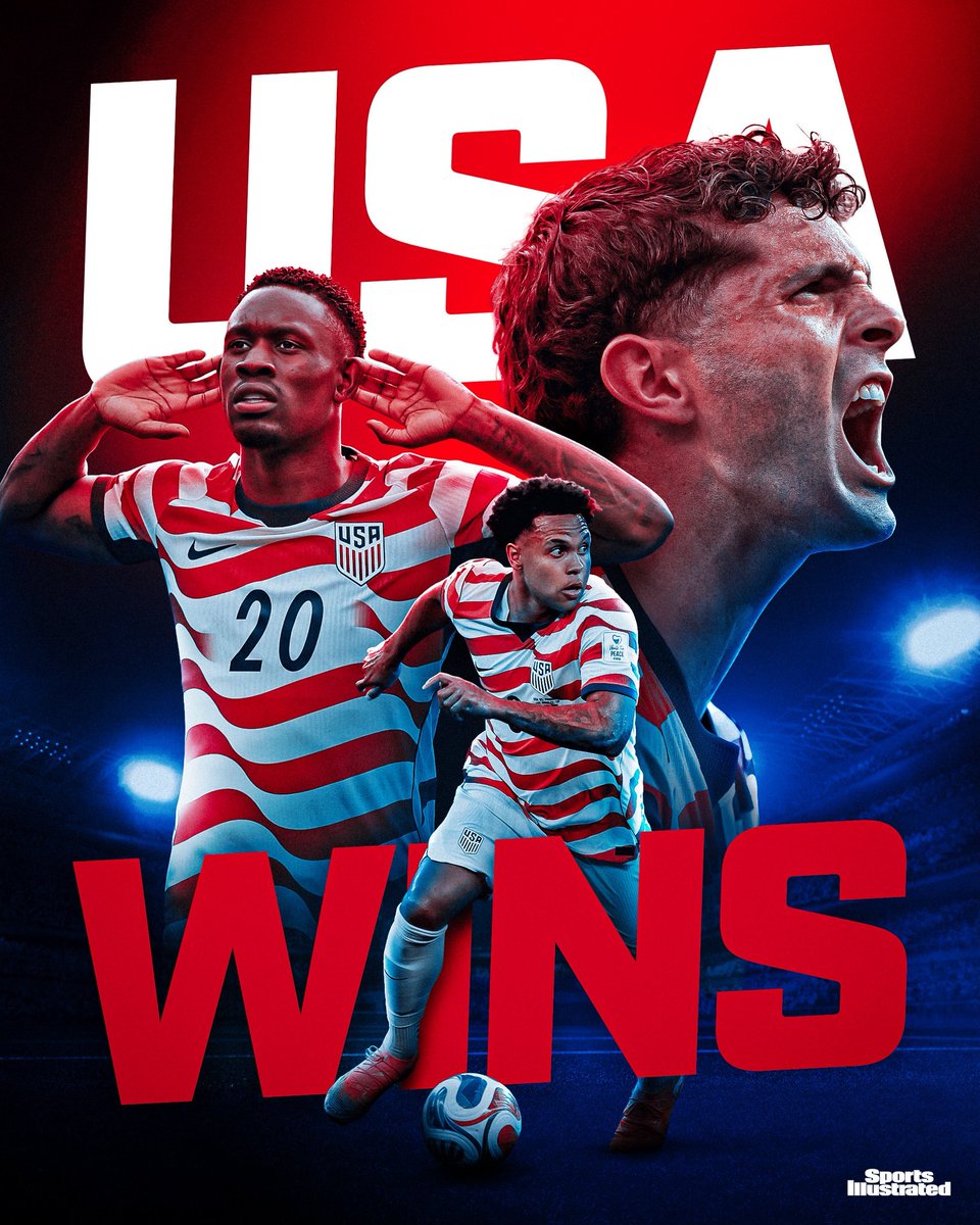 SInow's tweet photo. USA ADVANCES TO THE ROUND OF 16 🇺🇸 https://t.co/DgONA6UHIr