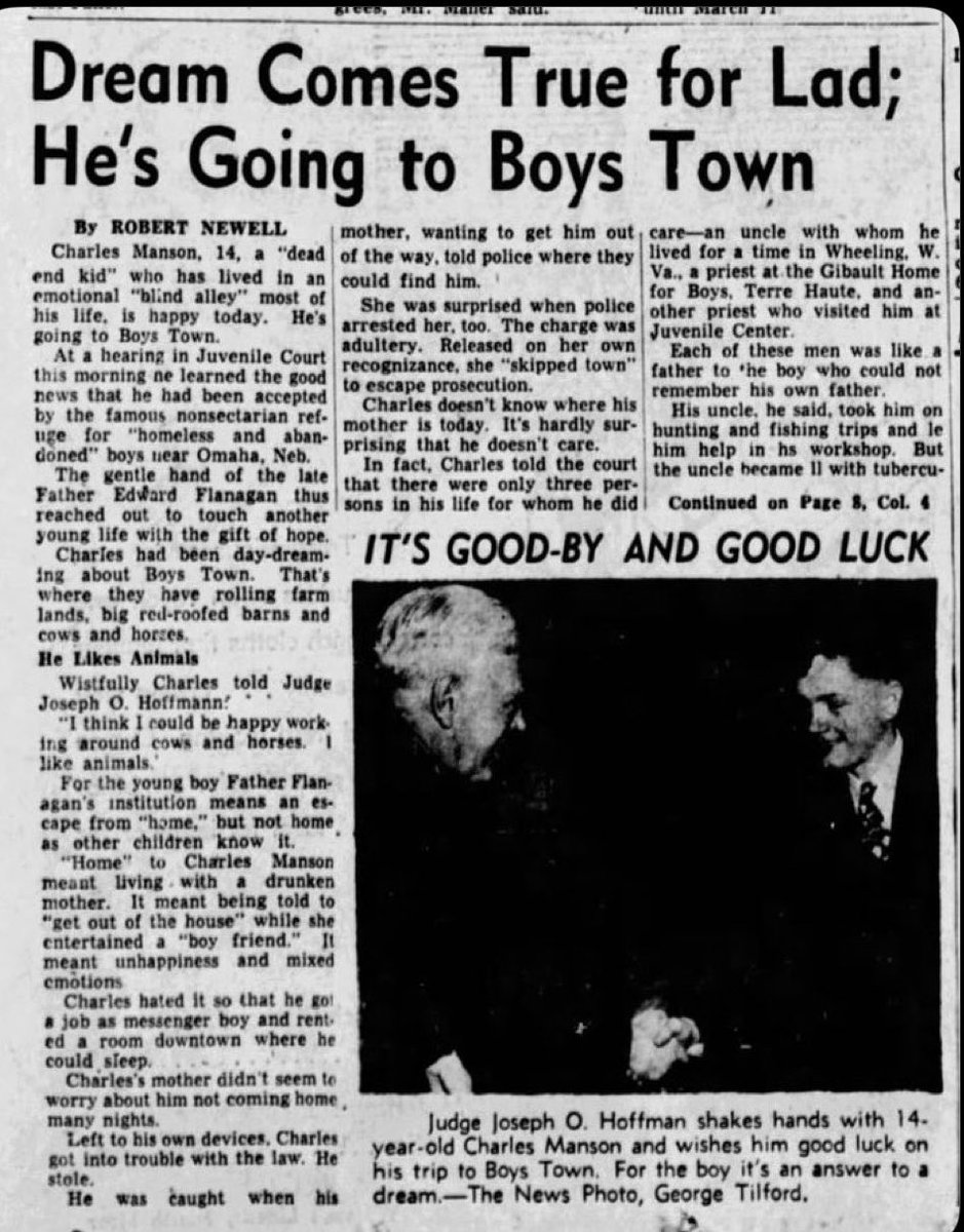MOE5U5's tweet photo. @TheRealCanthra @Patrickwebb Tom won’t touch the process church and leaves out that Manson went to boystown lol it does not, in fact, explain the whole thing 😂 https://t.co/LWNMbM9VKU