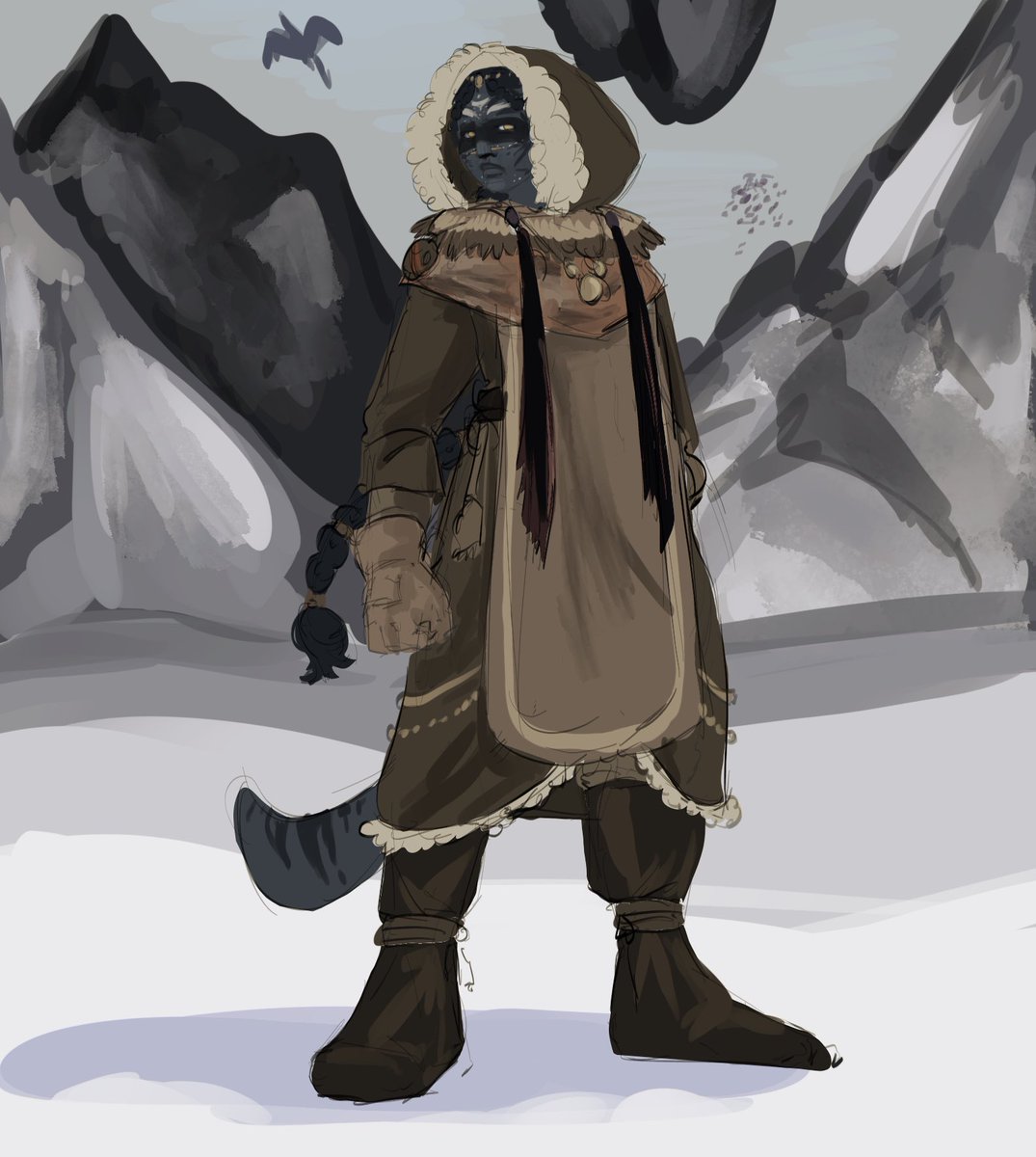 cassificationn's tweet photo. seeing the snow na’vi discourse (again) this was my concept https://t.co/kAJMx6oSXg