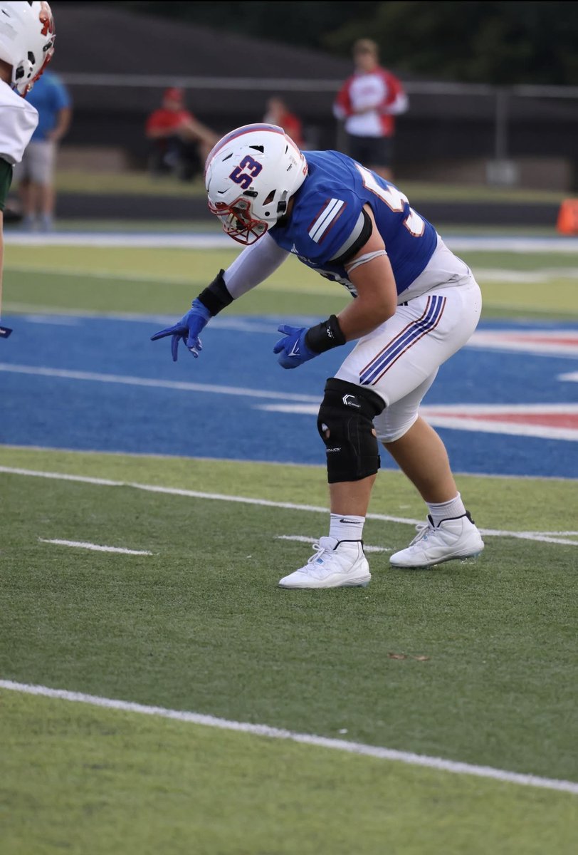 HoosPrepGrid's tweet photo. Player Spotlight
Q & A with Jennings County OL/DL Cooper Lane #53
By Brent Deaner
Class of 2027
6-2, 245
Bench 300 Squat 425 Clean 240
Baseball -1B/pitcher (All-Conference selection)
3.5 GPA
Question 1:
What is a moment from last season that stands out to you?
Response:
I think the moment that stands out to me the most is week 5 during are rivalry game against Madison. We came into the locker room down 20-0 and coach came in and just lit a fire underneath all of us. We proceeded to score 40 unanswered points and went on to win.
Question 2:
How do you describe your style of play?
Response:
My style of play is honestly pretty simple. Play as hard as possible. Knowing that I left everything I had out on the field no matter the outcome.
Question 3:
What was the highlight of the 2025 season?
Response:
The highlight of my 2025 season was our come back week 5. It was our homecoming and it was awesome to see the support from our community. It was truly a surreal feeling. Making a come back that big in front of our home crowd against our rival was something you dream of.
Question 4:
Other than your own, what stadium do you enjoy playing in the most?
Response:
This year we got the chance to travel to Eastern Pekin. I’ve never played a high school game in grass. That was probably my favorite field to play on.
Question 5:
Which road stadium is the toughest to play in?
Response:
The toughest road stadium I’d say was Columbus East my Sophomore year. On 3rd downs the blare music and try to make the atmosphere seem louder then what it is.
Question 6:
Best advice you have received about playing your position? Who gave it to you?
Response:
All of my coach’s are fantastic. They’d do anything for anybody on the team. The best mentor I’ve been able to be coached by is Coach Woolf. The best advice he’s given to me is make mistakes at 100%.
Question 7:
What is the best part of being a student athlete at your school?
Response :
The best part of being a student athlete are the friends you make along the way. It’s a great way to meet new people.
Question 8:
Favorite part of practice?
Response:
My favorite part of practice is inside run. Having the pressure to make the perfect block for my run back is my favorite.
Question 9:
Has the transfer portal made recruiting tougher for high school players?
Response:
The transfer portal has definitely made it somewhat harder for athletes in all sports. Football in particular coach’s prioritize stronger, faster, and players who have proved themselves. With the ability for coaches to find players who have the experience high schoolers don’t, it challenges high schoolers to find college options.
Question 10:
Favorite sports movie or show?
Response:
My favorite sports movie is Remember the Titans. The movie just really shows how a simple game can bring so many people together.
Question 11:
If you could sit down with any athlete for an hour, who would it be?
Response:
If I could sit down with any player I’d pick Quentin Nelson.