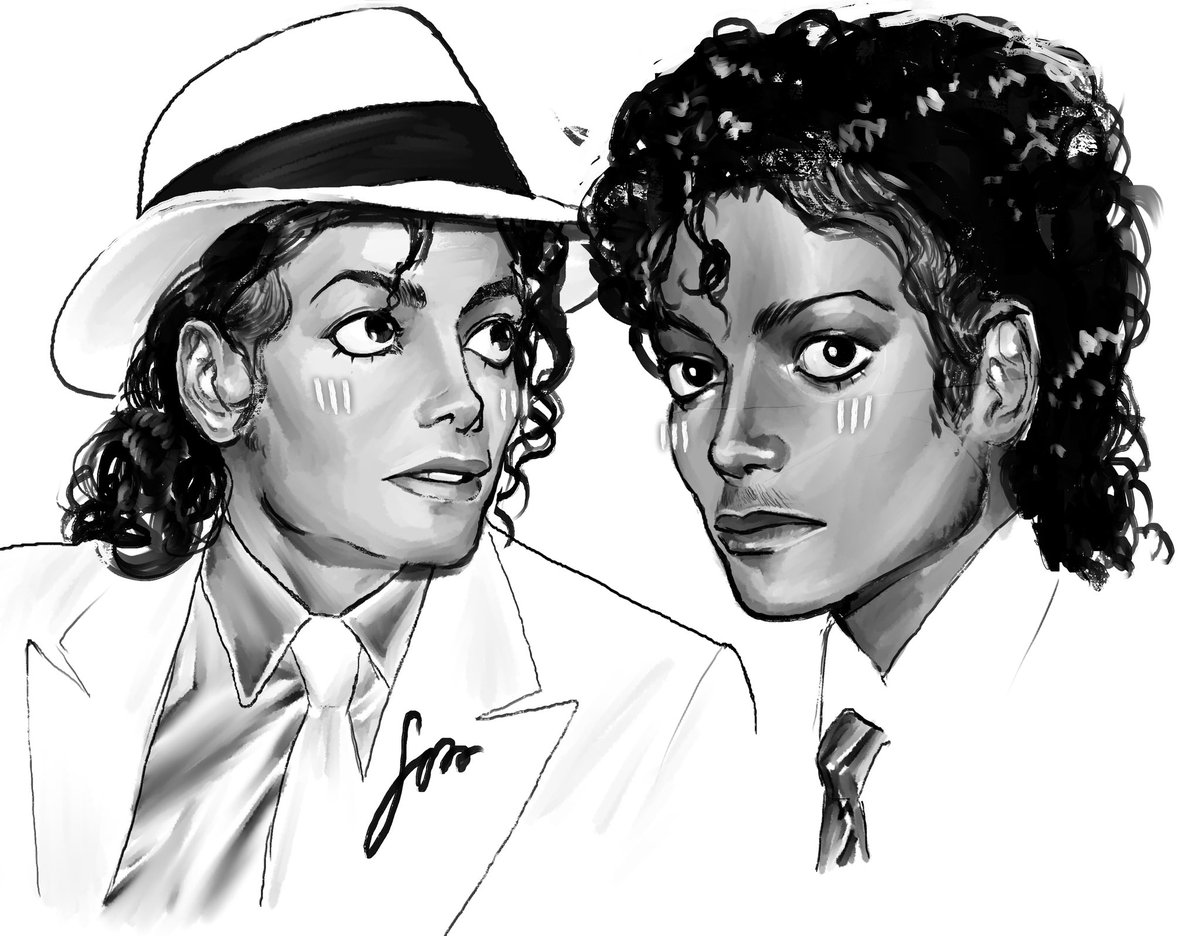 tigerfeathers's tweet photo. michael “big bulbous eyes” jackson #michaeljackson #mjart https://t.co/3pUzhzb8bP