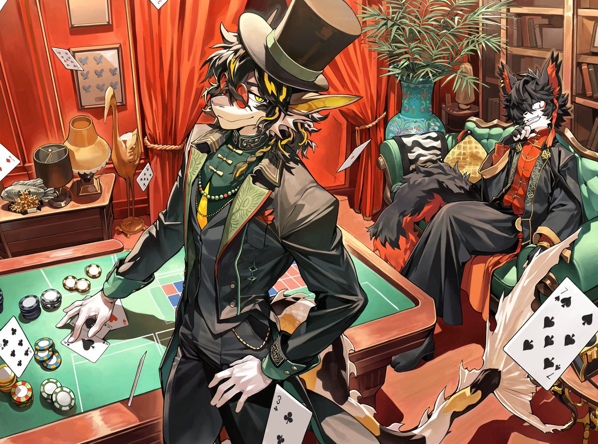 telsonknife's tweet photo. Hi! I’m Telson, a character designer and illustrator! I love drawing both human and furry characters, as well as any designs that catch my eye! I was previously the lead character designer for Alchemy Stars, and I’ve also worked on illustrations for Arknights and Zenless Zone Zero!