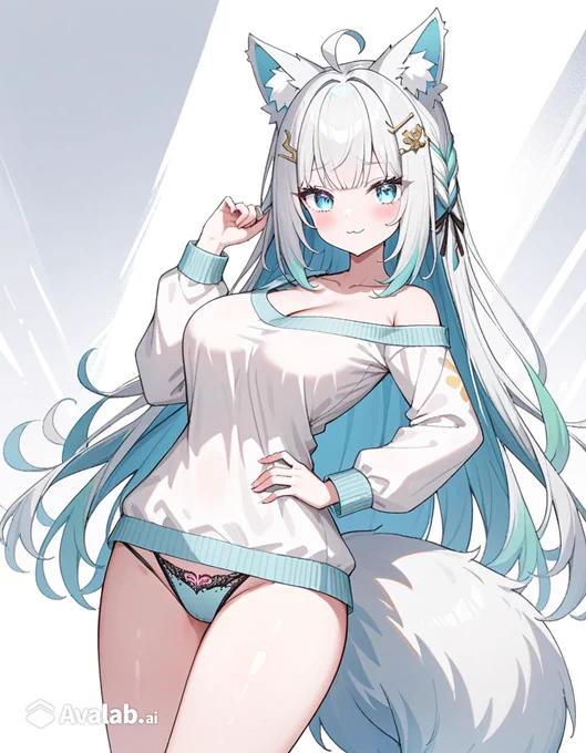 朝からこーんな格好の彼女いたらどうする(*ノωノ)