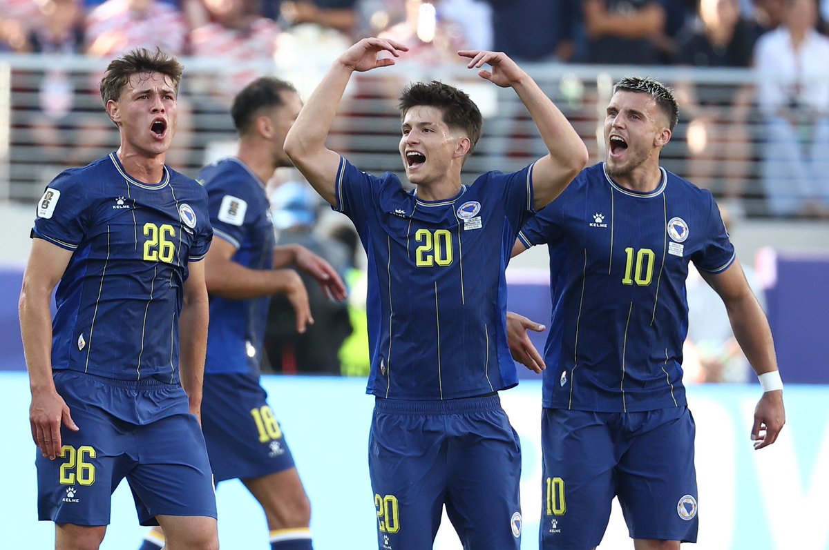 Bosniac0's tweet photo. We will be back. Stronger. In 2 and 4 years, God willing.

If someone had told us a year ago that we would be playing at a World Cup, and even reaching the same stage as Germany and the Netherlands before going out, nobody would have believed it.

There’s still so much to improve. So much to learn. You could tell we’re not quite ready for this yet, but we were there anyway.

I’m proud regardless. 🇧🇦