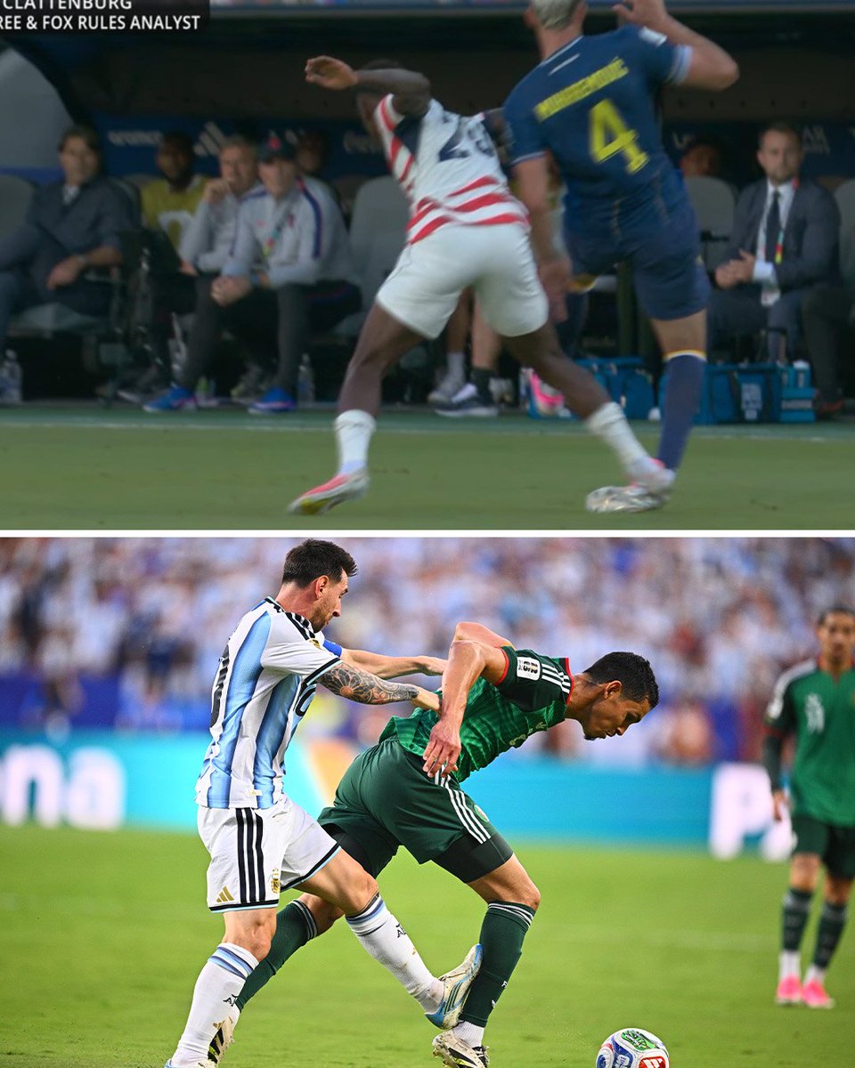 Econn25's tweet photo. I have absolutely no faith that FIFA will do the right thing. None whatsoever. 

If VAR can determine one of these was a red card while the other was not, they should certainly be able to rescind the red card before the next game. 

But FIFA will undoubtedly mess this up as well. https://t.co/cKy8c6BrVB