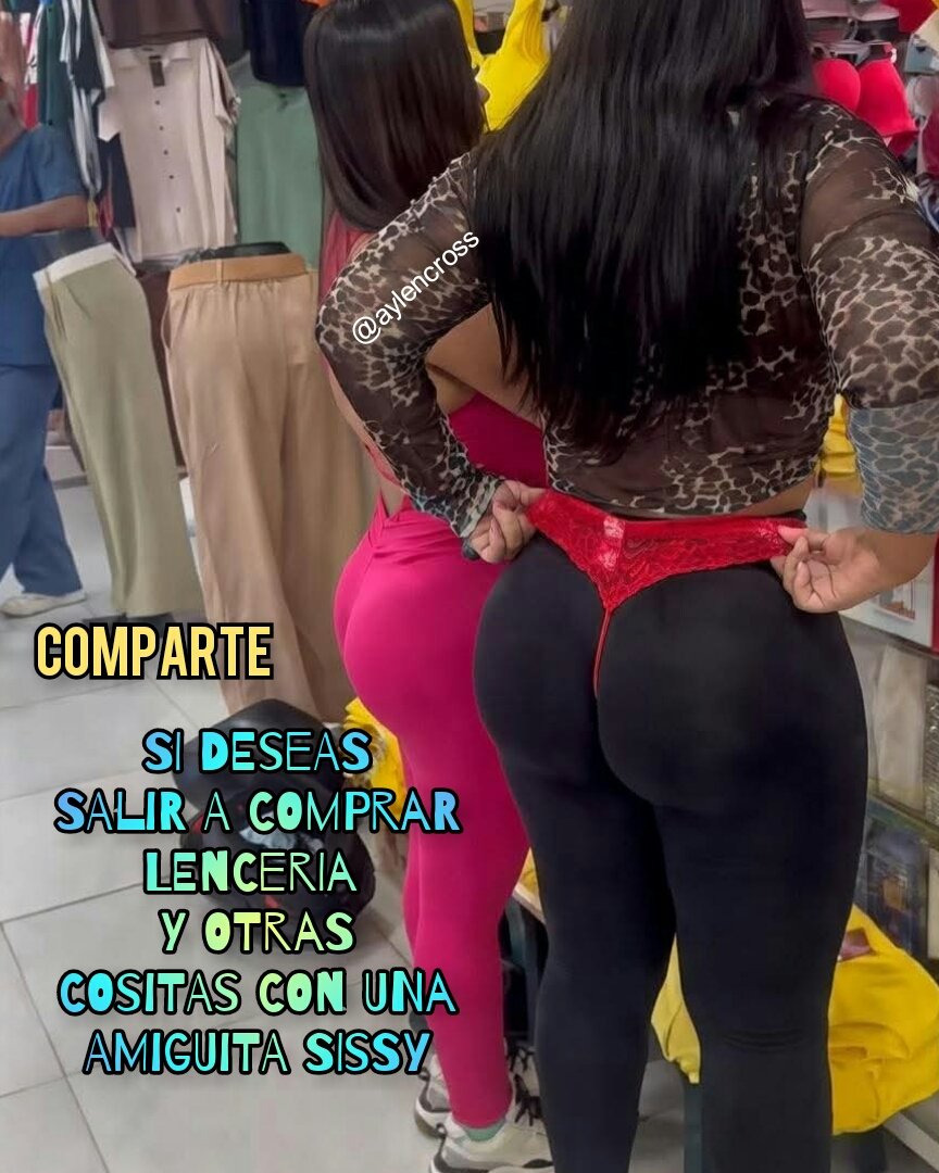 AylenCross's tweet photo. A muchas de nosotras nos encantaria en un futuro cercano poder salir a la calle y mostrarnos como realmente nos gusta ser, una verdadera chica sexy y nada mejor que hacerlo en compania de una amiga como tu para probarse y comprar lenceria, ropa, etc, vivir la vida 🛍👙👠 #sissy https://t.co/3Wx7bD6JlB