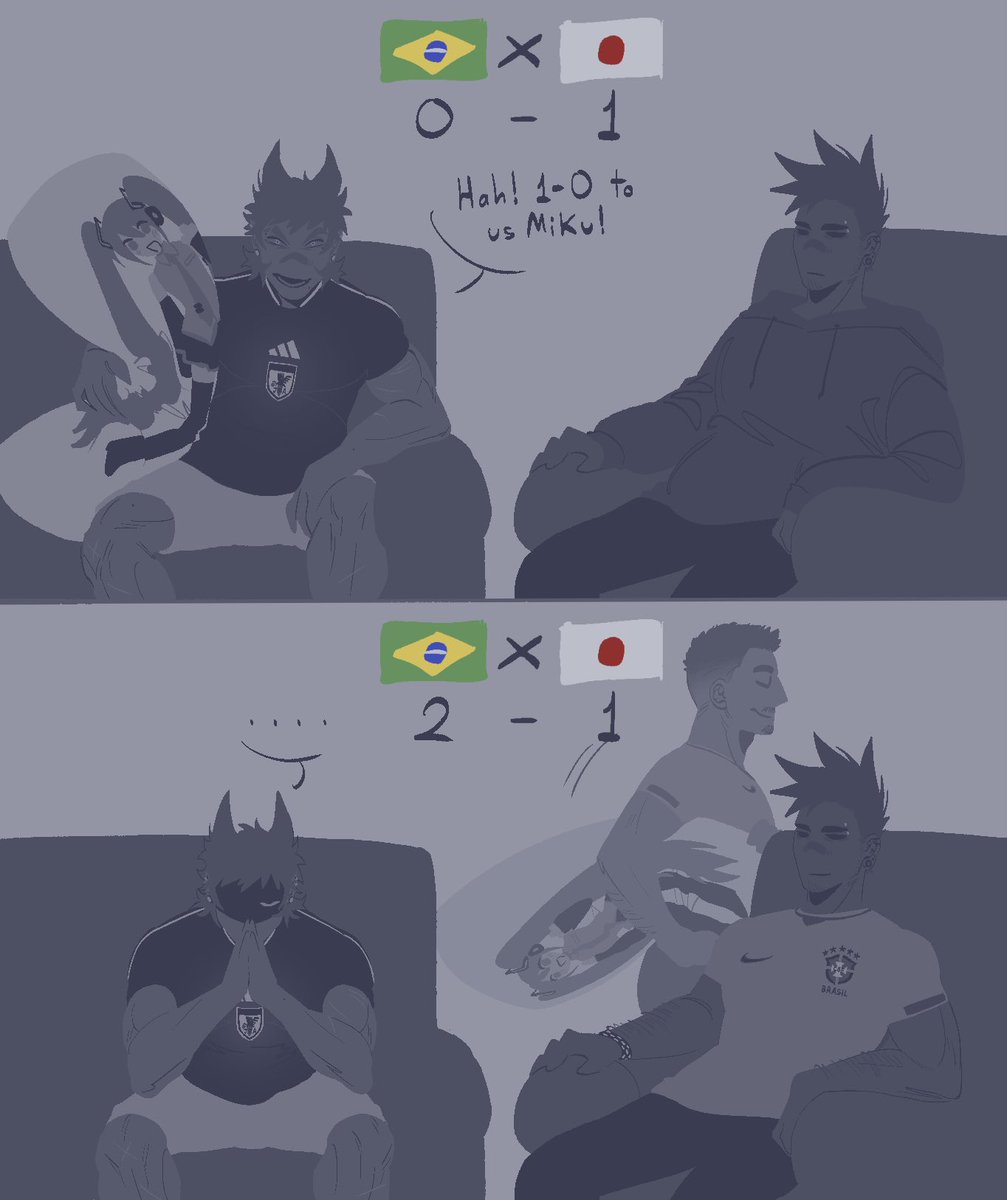 WW91ciBzaXMgOik's tweet photo. Miku officially ours!🇧🇷
(Also I genuinely think that Tord would cheer for Japan just bc of anime and Tom for Brazil just to oppose him😭)
#brazil #eddsworld https://t.co/HGu1tir92j