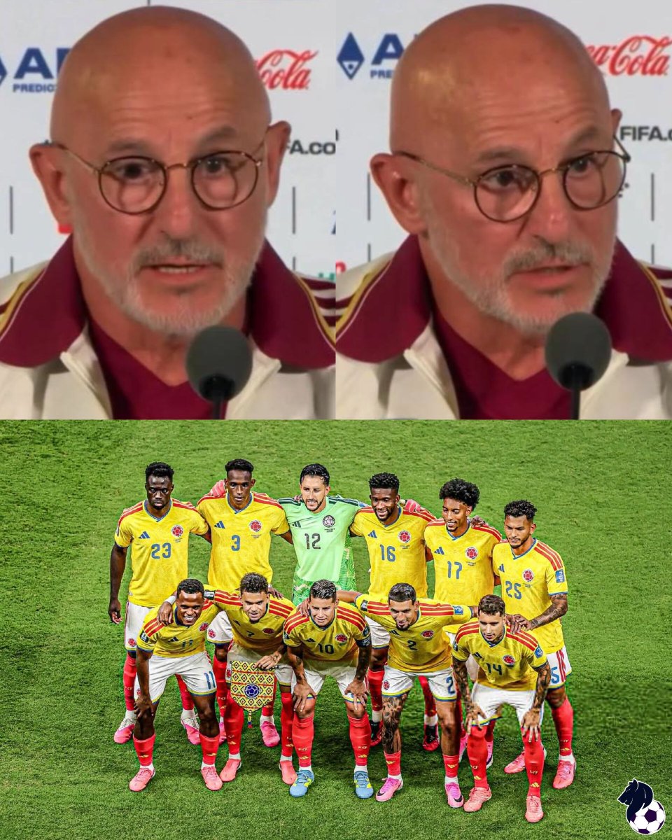 GraficoFutbol's tweet photo. 🇪🇸👏🏻🇨🇴 | EL TÉCNICO DE ESPAÑA ELOGIÓ A COLOMBIA Y DICE QUE ES CANDIDATA AL TÍTULO.

🗣️: LUIS DE LA FUENTE: “De las pocas derrotas que hemos sufrido en el último tiempo es contra Colombia y si hasta hoy no lo había metido entre las candidatas para llevarse este Mundial, pues la meto ahora, porque creo que tiene un nivel altísimo, unos futbolistas fantásticos y un calidad técnica muy alta. Una grandísima Selección".

El reconocimiento llega desde la élite, ahora es momento de seguir demostrándolo en la cancha.